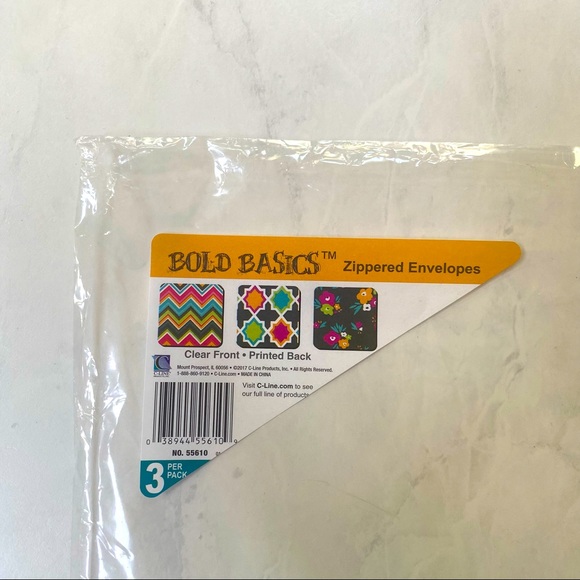 Zip N Go Large Reusable Envelopes Set of 3 NWT - Picture 7 of 8